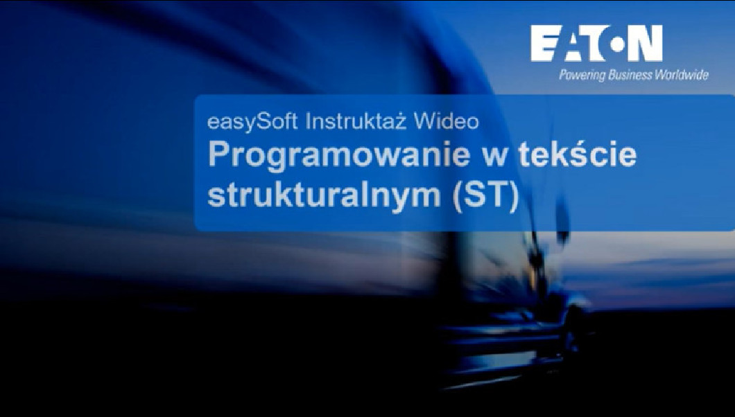Easy E4, easySoft - Programowanie w języku ST